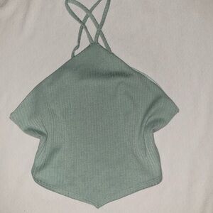 Green Halter Neck Top